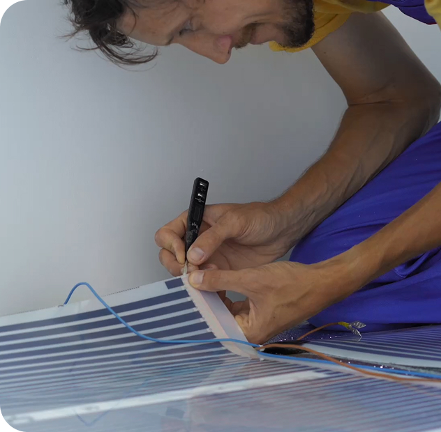 Ogrzewanie domu prefabrykowanego za pomocą maty elektrycznej i pompy ciepła Budio.pl